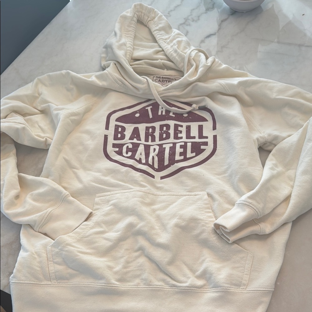 Cream Hoodie by The Barbell Cartel XS